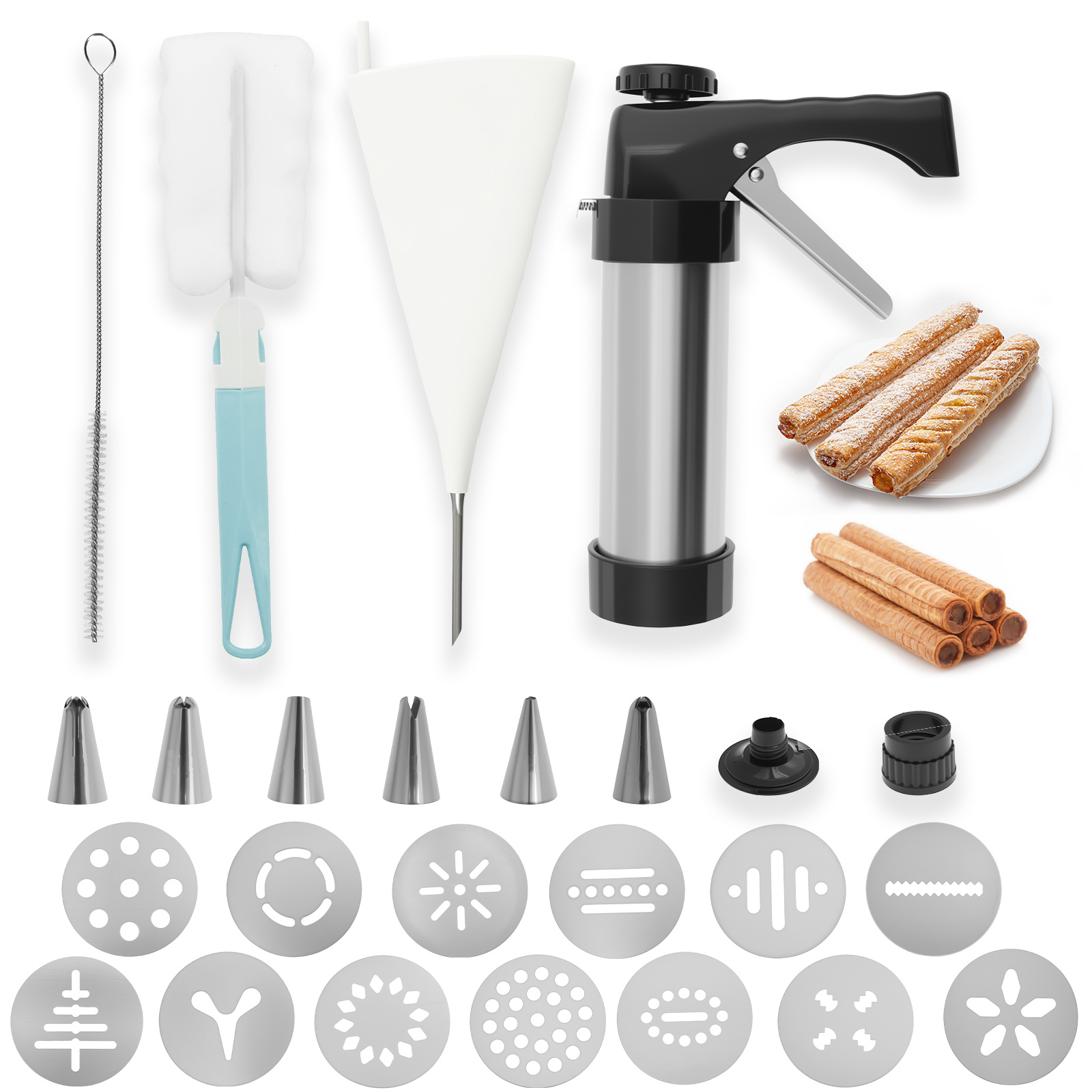 Churros Maker Gun - Churrera Churro Maker Machine Cookie Gun