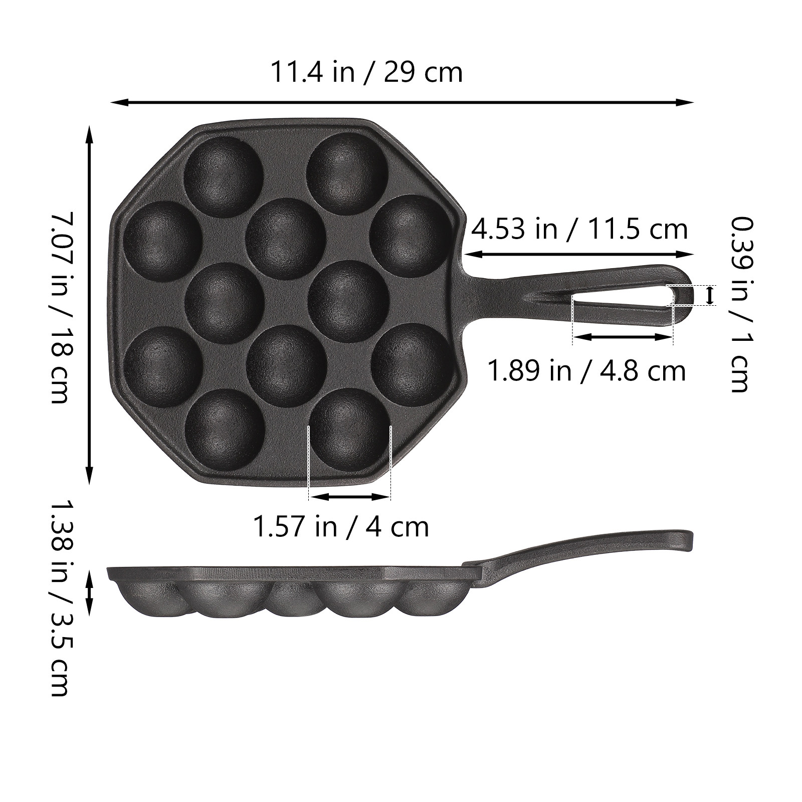 Takoyaki Pan Cast Iron 12 Mold - Takoyaki Grill Plate 评论和价格