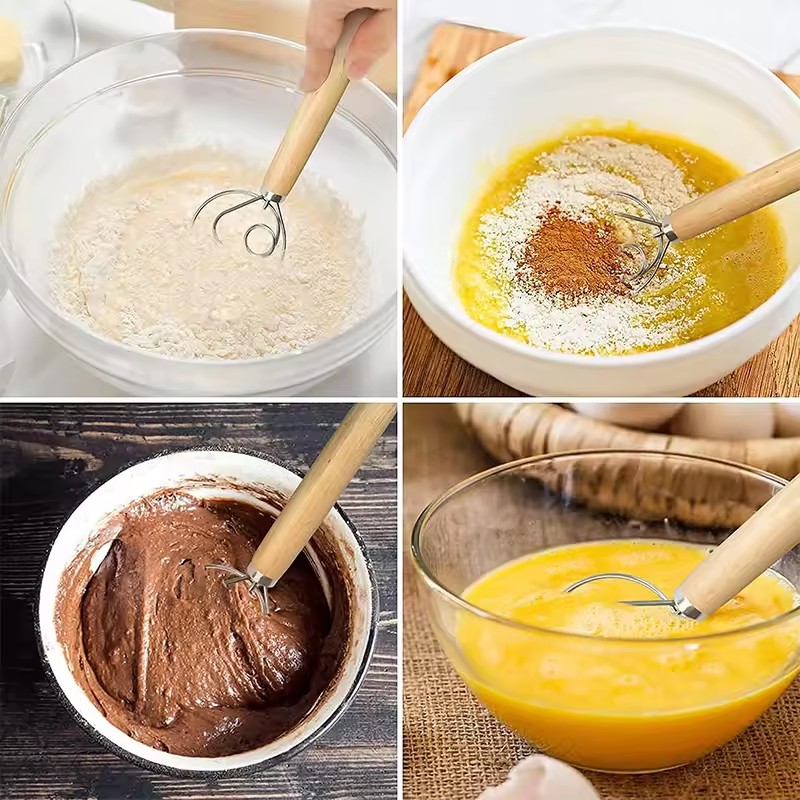 Large Hand Danish Dough Whisk  - Danish Pancake Pan 评论和价格