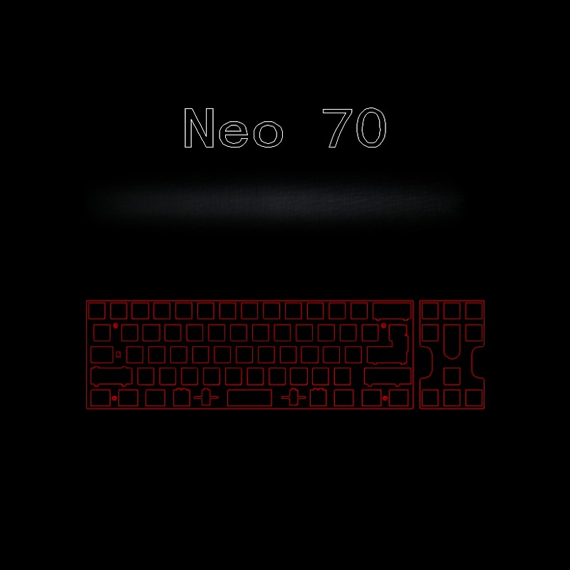 Neo70 Keyboard Positioning Pla - Crepe Pan Carbon 评论和价格